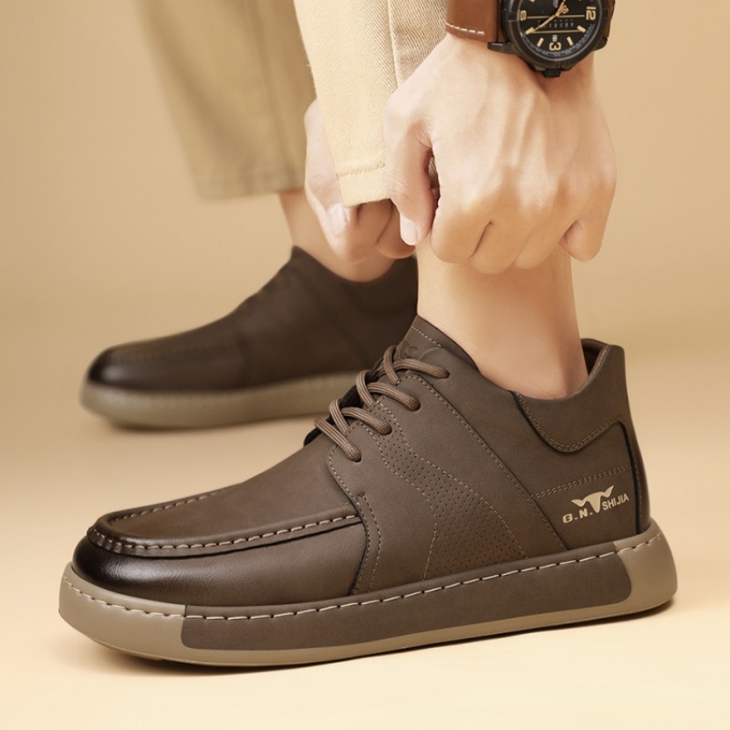 New Autumn Business Formal Shoes Men's British Mid-top foto 2