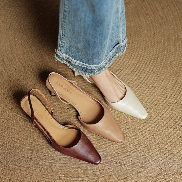 Chunky-heeled Mid-heel Fashion Womens Sandals foto 2