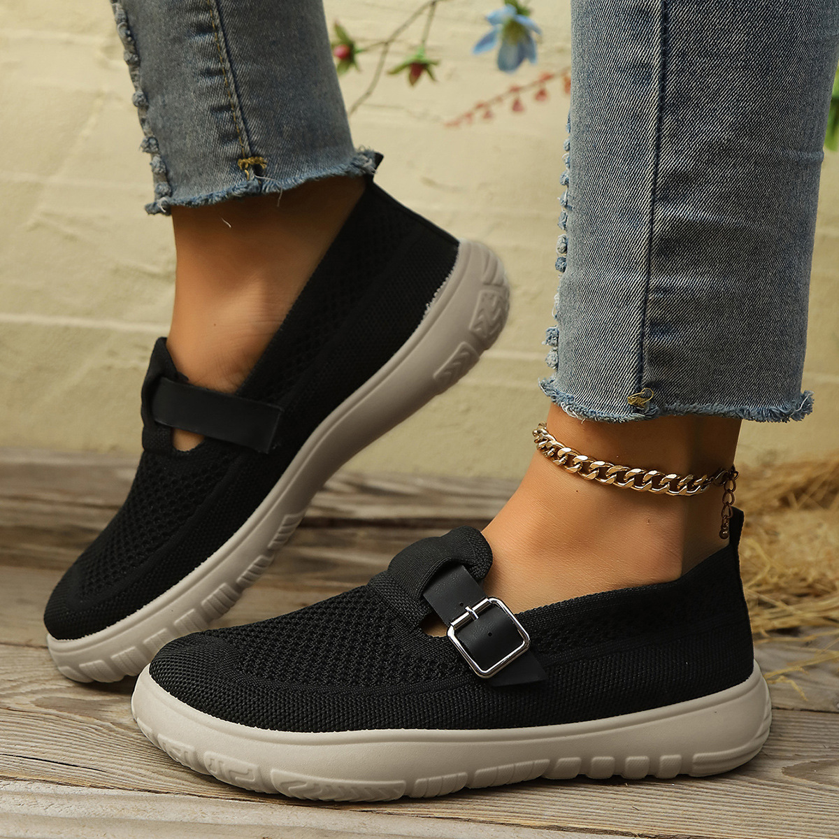 Breathable And Comfortable Sneaker Slip-on Soft Bottom Walking foto 4
