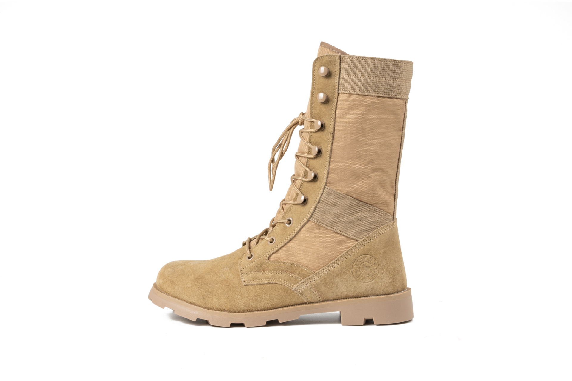 Tactical Large Size Black High-top Desert Raised Combat Boots foto 4