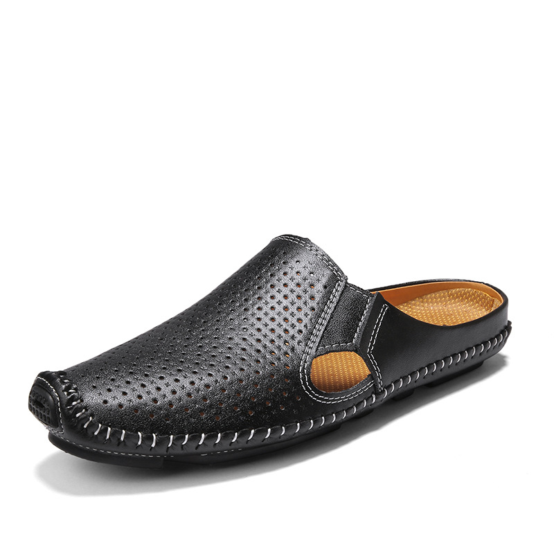 Breathable Stylish Semi-slippers Men's Hollow foto 3