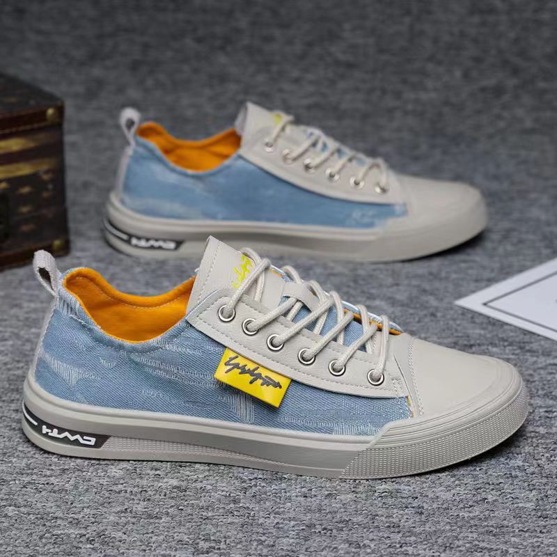 Student Trendy Men's Casual Canvas Shoes foto 3