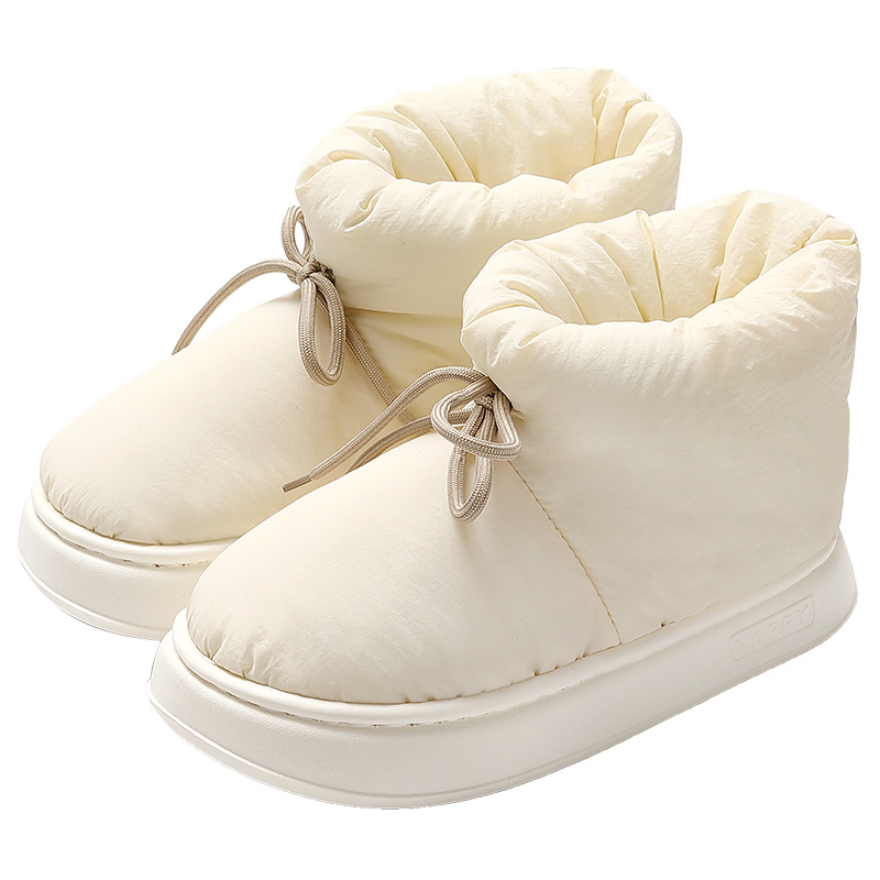High Top Down Cotton Slippers For Women In Winter foto 4