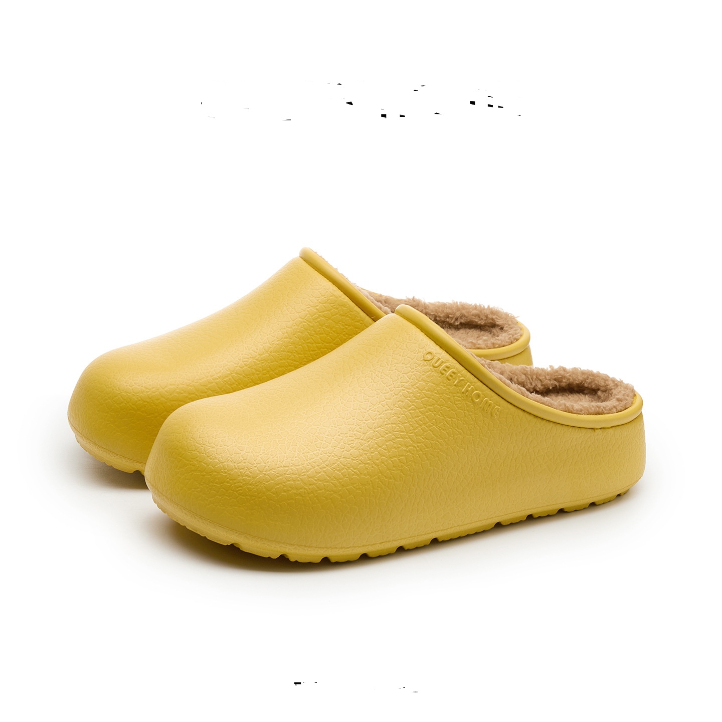 Womens Fleece-Lined Waterproof Thick-Soled Cotton Slippers foto 2