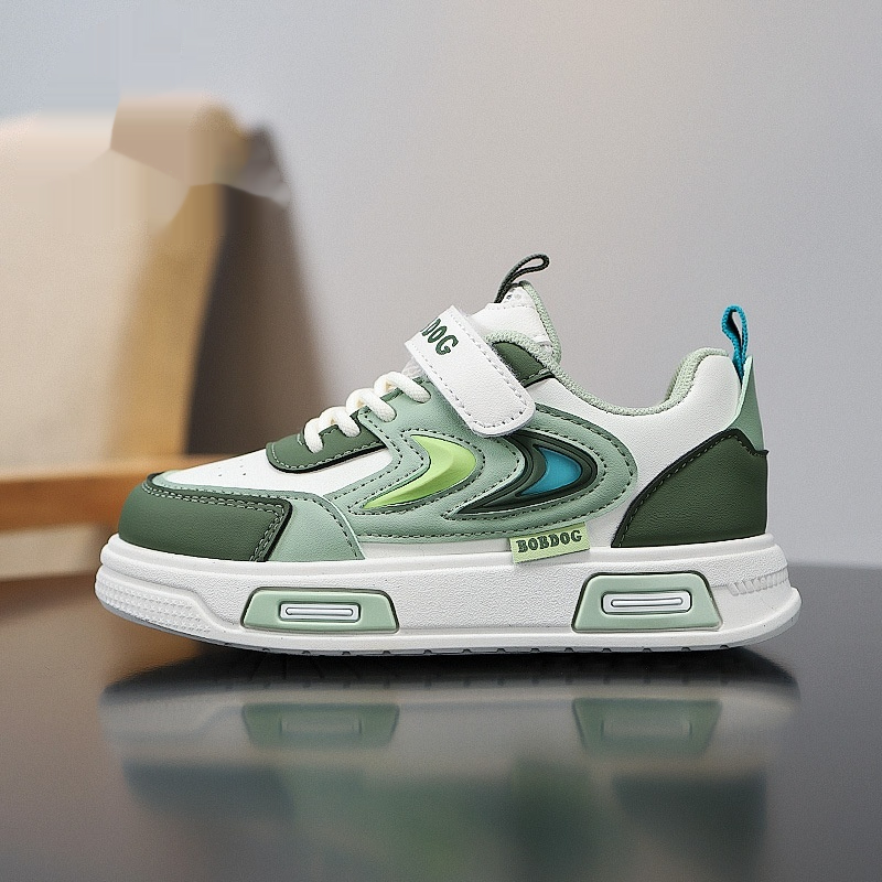 Childrens Leather Non-slip Low-top Sneakers foto 5