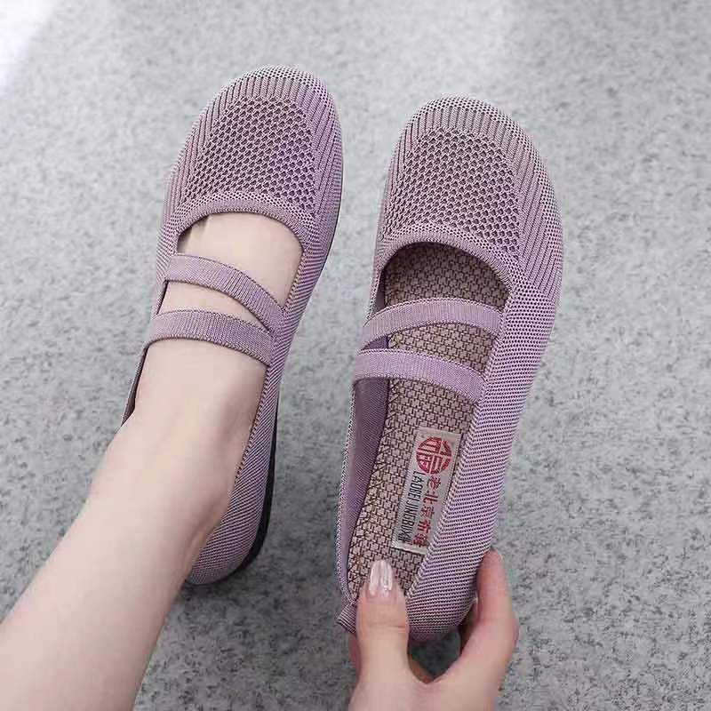 Middle-aged And Elderly Slip-on Soft Bottom Non-slip Flat Shoes foto 4