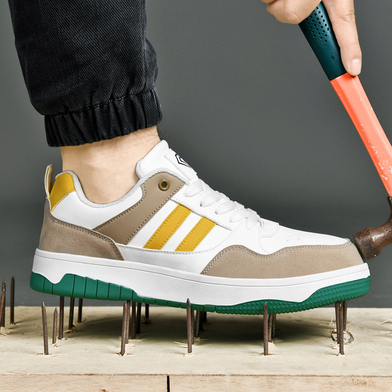 Summer Breathable Lightweight Anti-smashing And Anti-penetration Work Shoes Men foto 4