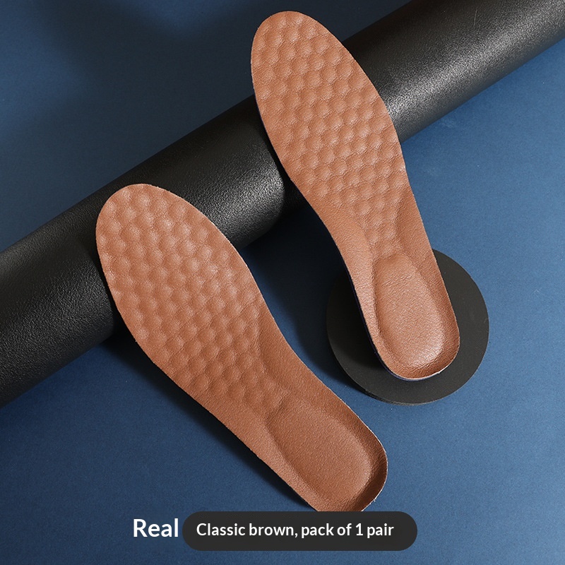 Leather Shoe Insoles Deodorizing Sweat-absorbing Breathable Odor-eliminating And Shock-absorbing For Sports foto 4
