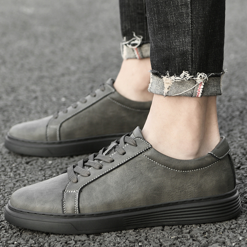 Plus Size Frosted Cowhide Board Shoes Men's Sports foto 5