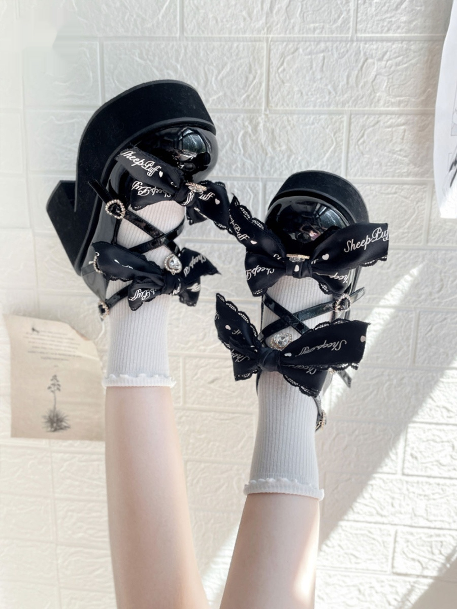 Original Sweet And Cool Thick-soled Sponge Cake Women's Shoes foto 2