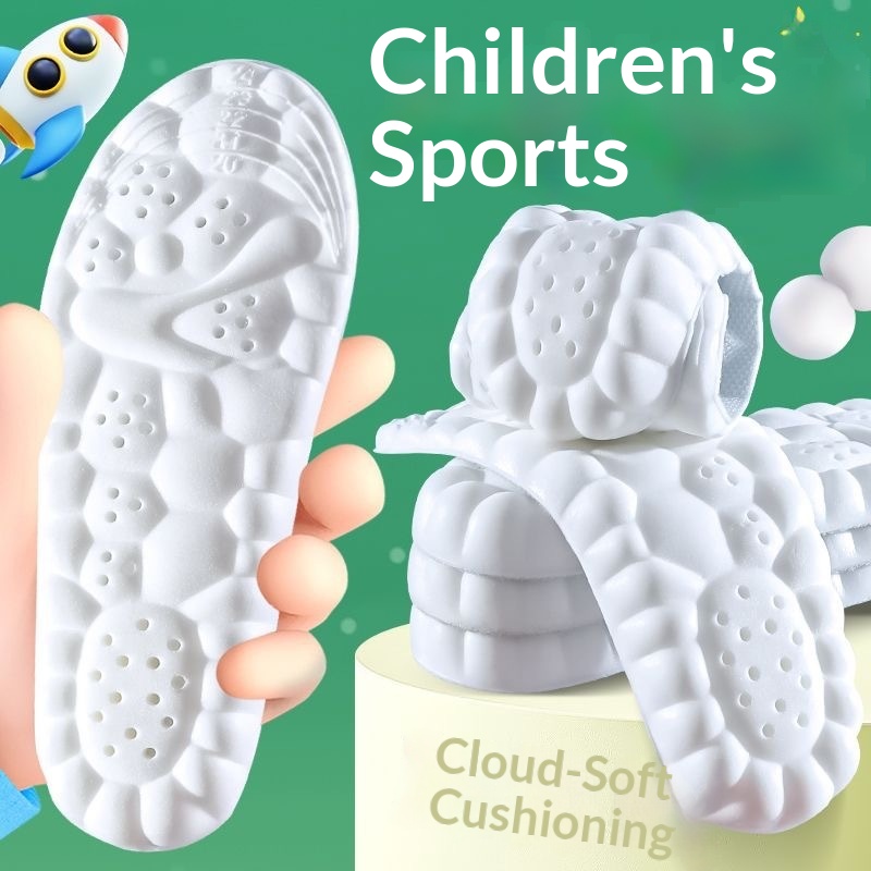 Childrens Breathable Sweat-absorbing Shock-absorbing Insoles foto 4