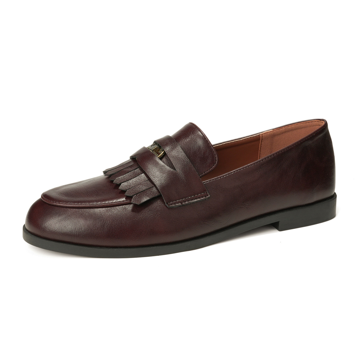 British Style Retro Round Toe Women's Loafers