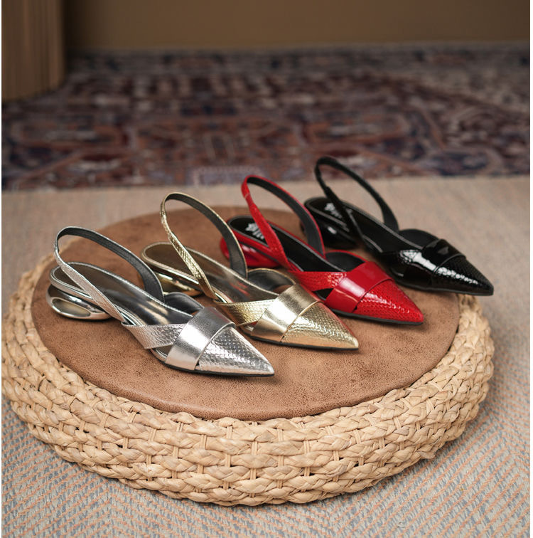 Luxury Womens Patent Leather Cutout High-Heel Sandals foto 5