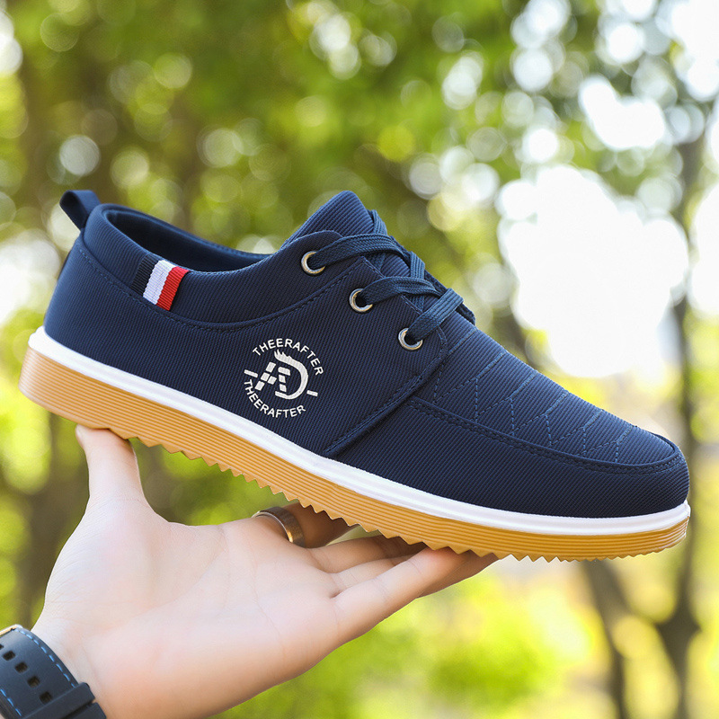 Non-slip Wear-resistant Casual Shoes Breathable Deodorant Work Men's Shoes foto 5