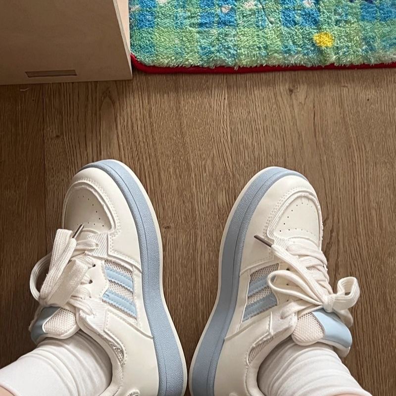 Students Niche Womens Shoes Chunky White Sneakers Versatile And Sporty foto 5