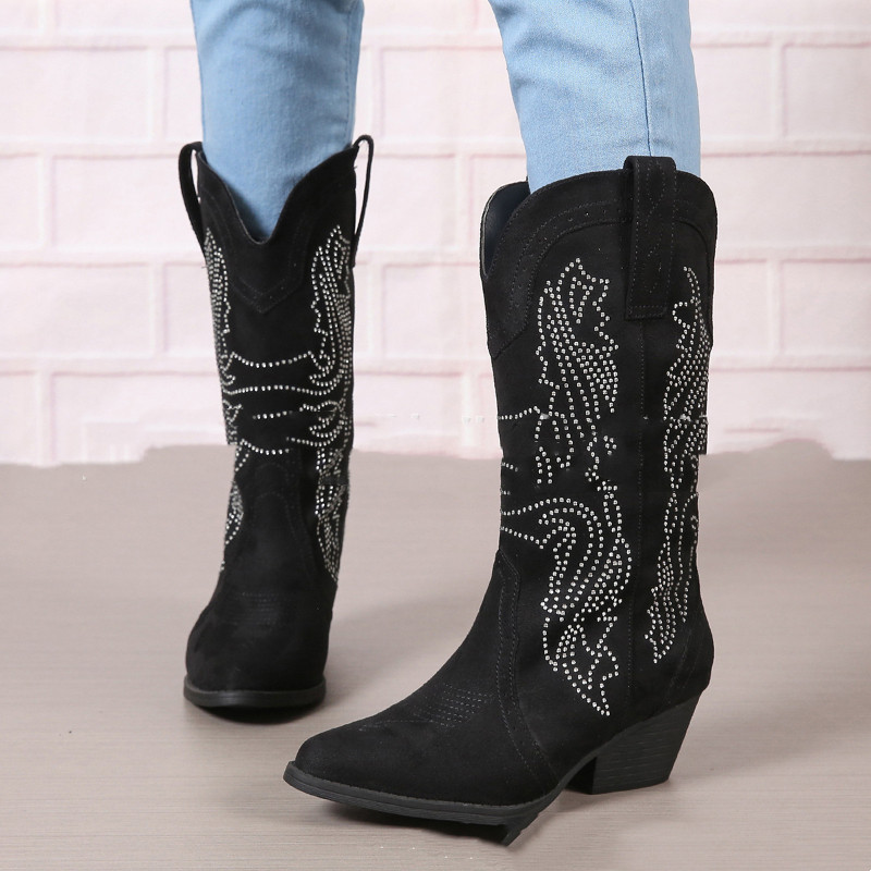 Calf-high Leather Boots For Tall, Plus-size Women foto 3