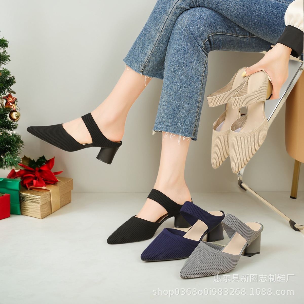 Casual Simple Pointed Toe Shallow Mouth Women's High Heels foto 5