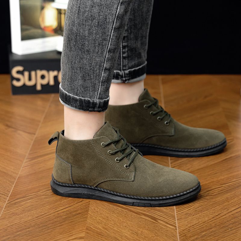 British Style Outdoor Student Casual High-top All-matching Trendy Men's Martin Boots foto 4