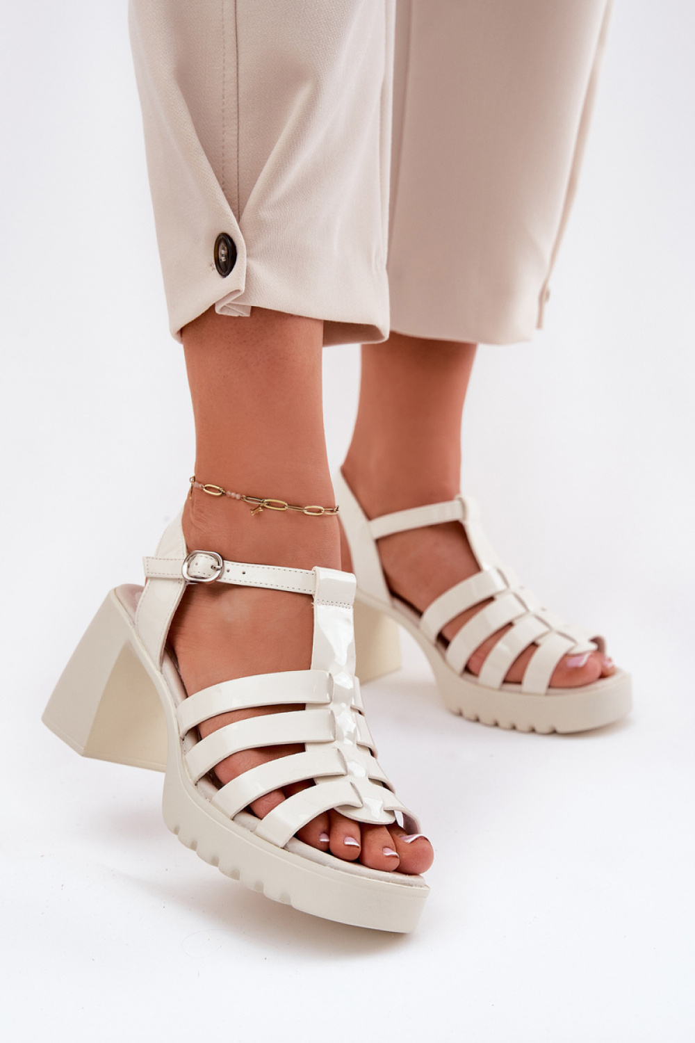 Sandalen op hak Step in style