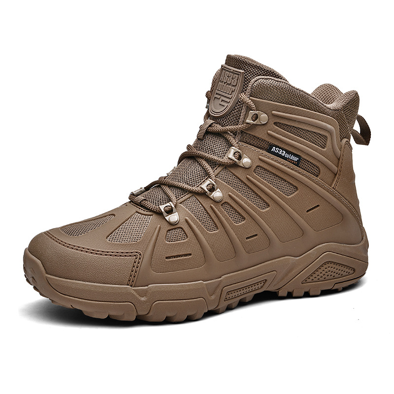 Outdoor High-top Combat Non-slip Wear-resistant Shock Absorption Land Battle Hiking Shoes foto 5