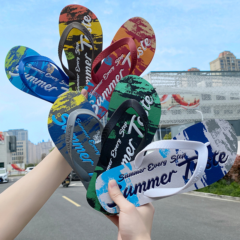 Men's Fashion Personality Non-slip Flip-flops foto 5