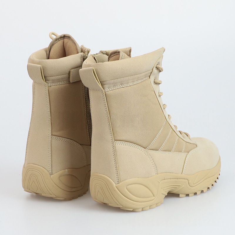British-style High-top Camouflage Outdoor Shoes, Wear-resistant And Non-slip Hiking Boots foto 5