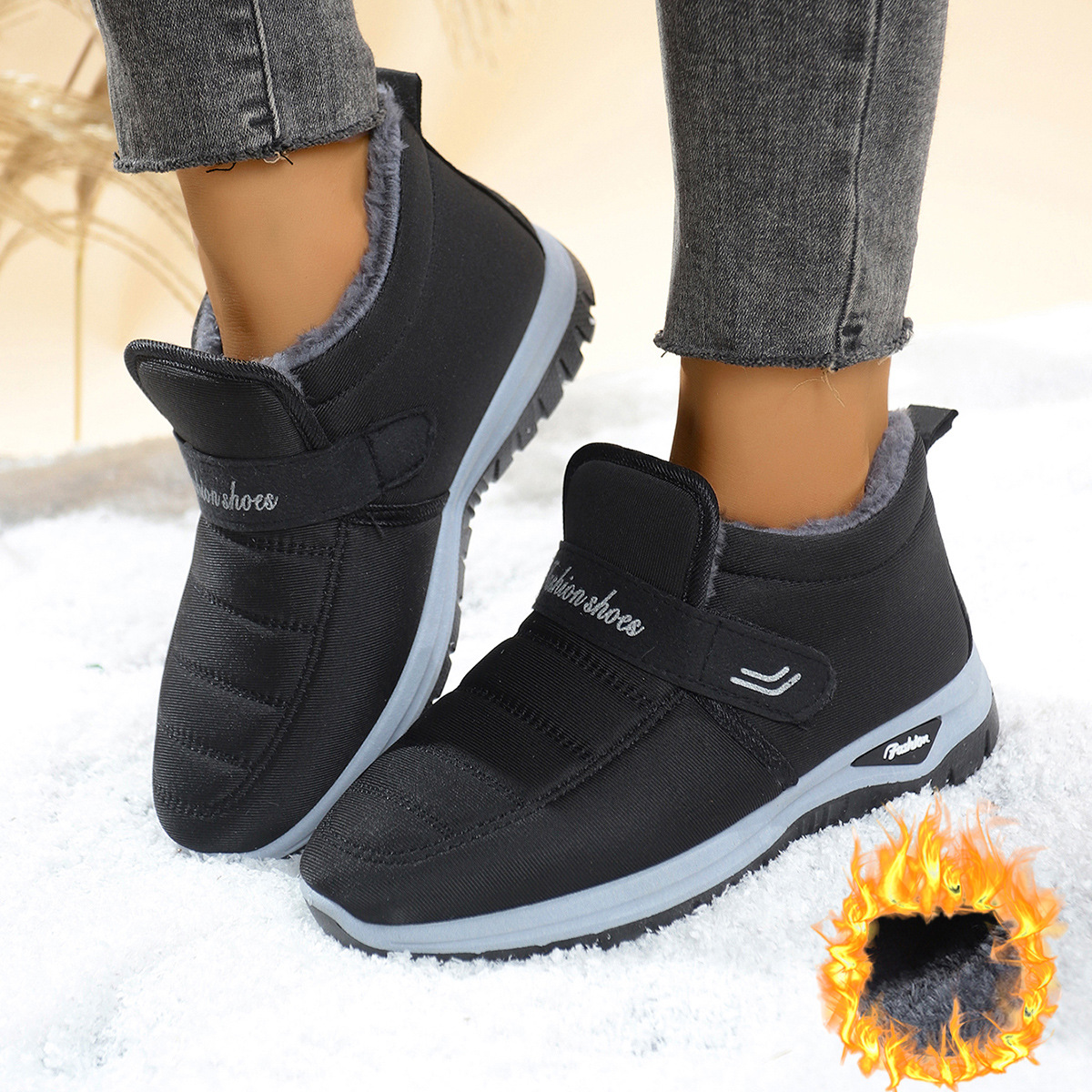 Fleece-lined Insulated Snow Boots foto 3