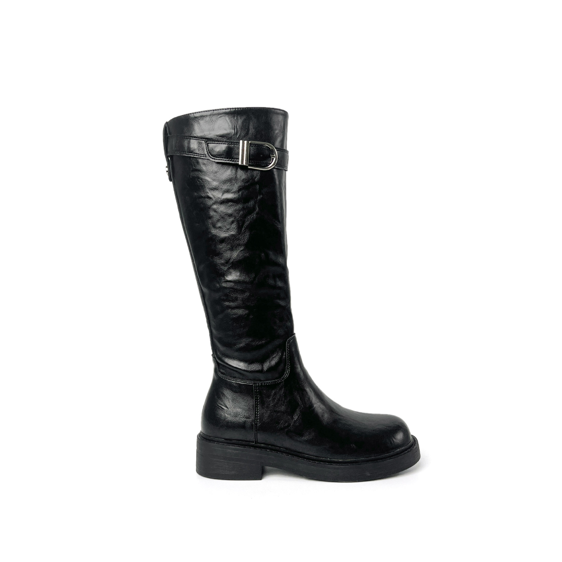 Women's Knee-high Black High-end Martin Boots foto 4