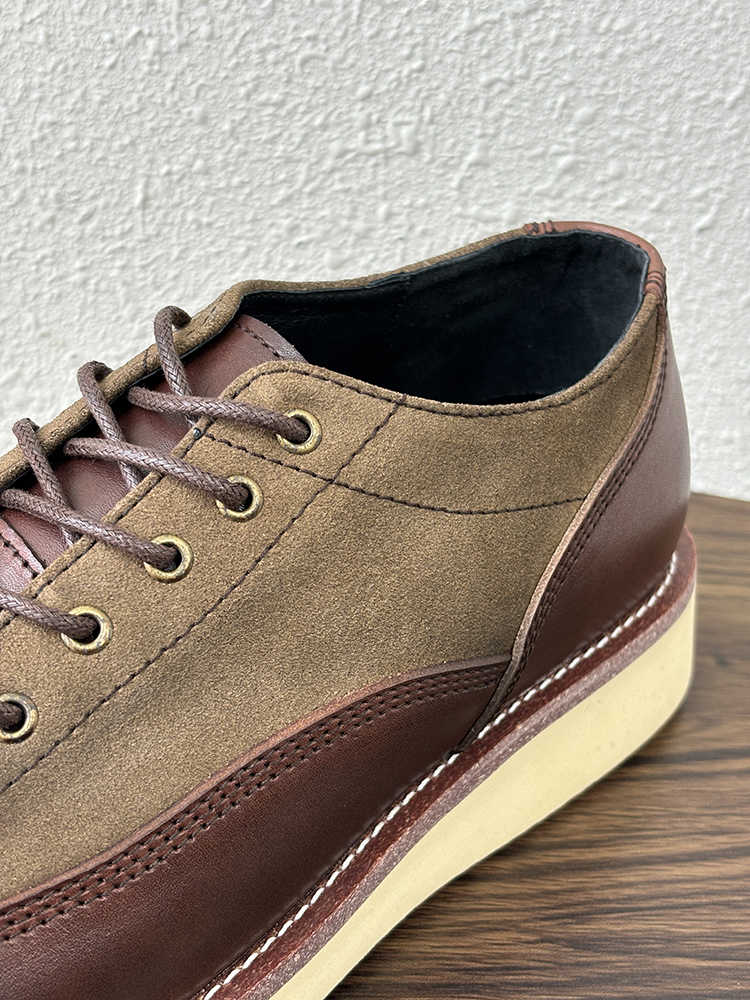 Work Shoes Color Matching Casual Retro Platform Leather Shoes foto 4