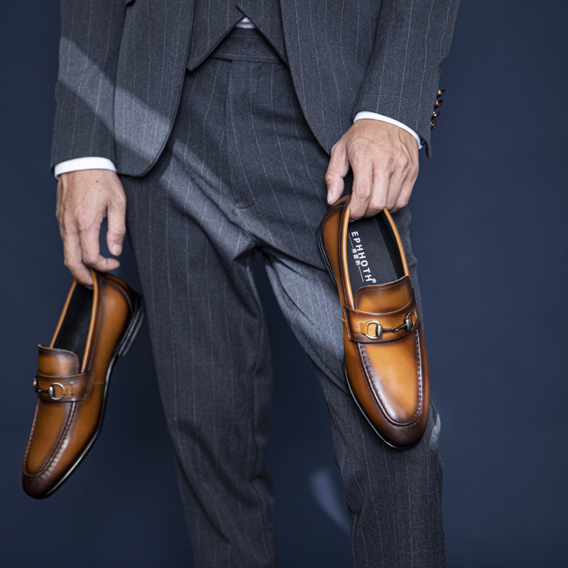 Men's Formal Business Handmade Leather Shoes foto 2