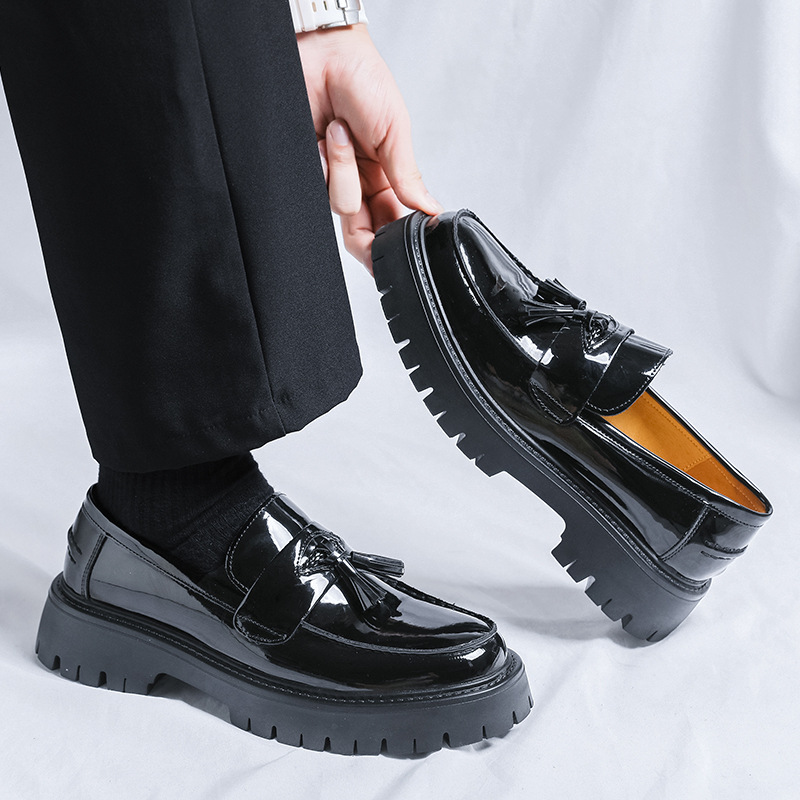 British Leather Shoes Men's Platform foto 2
