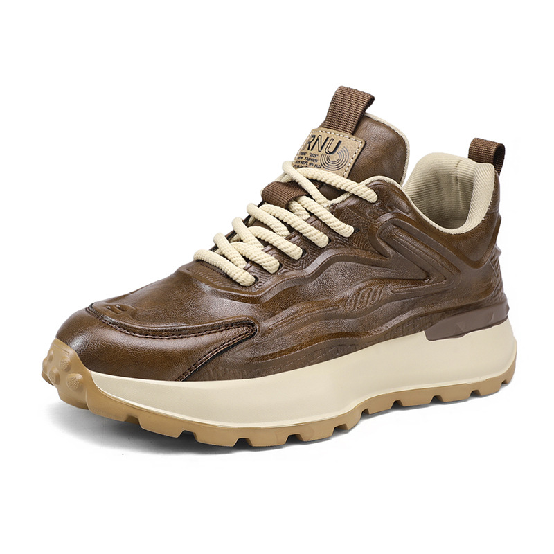 Comfortable Soft Bottom Waterproof Leather Surface Sports Casual Shoes foto 2