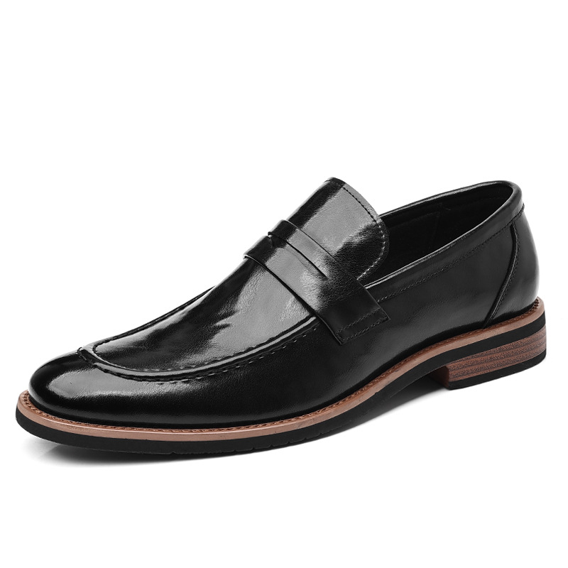 Oxford Leather Men's Pointed-toe Dress Cross-border Business Shoes foto 5