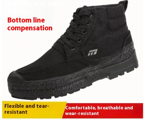 Spring And Autumn Breathable Men's Non-slip Canvas Shoes foto 2
