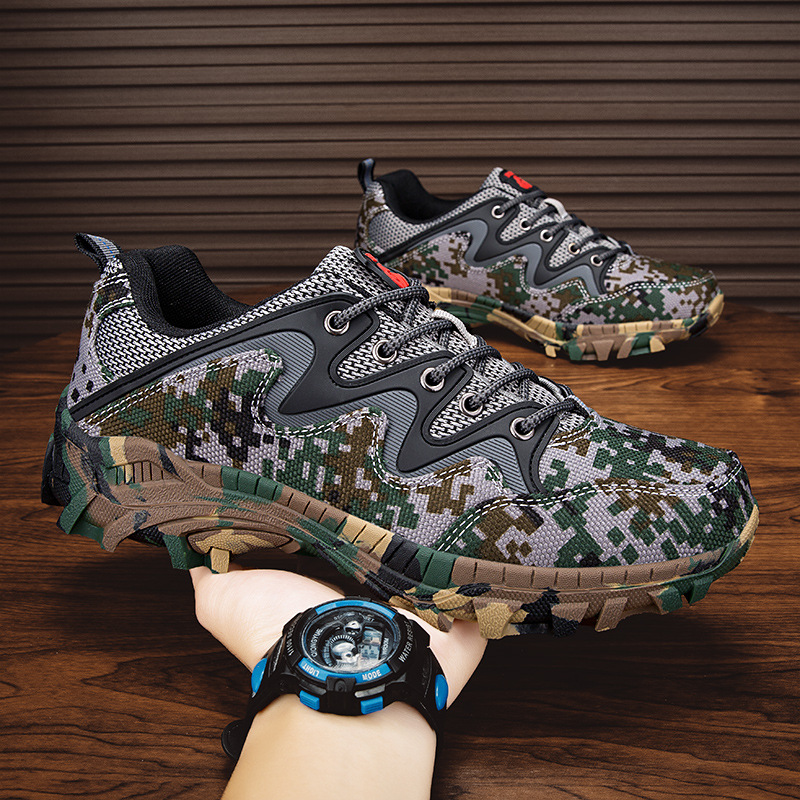 Outdoor Leisure Plus Size Breathable Hiking Shoes Men foto 4