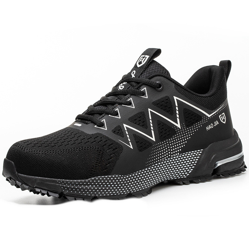 European Code Flying Woven Steel Toe Cap Safety Shoes Male Attack Shield And Anti-stab foto 2