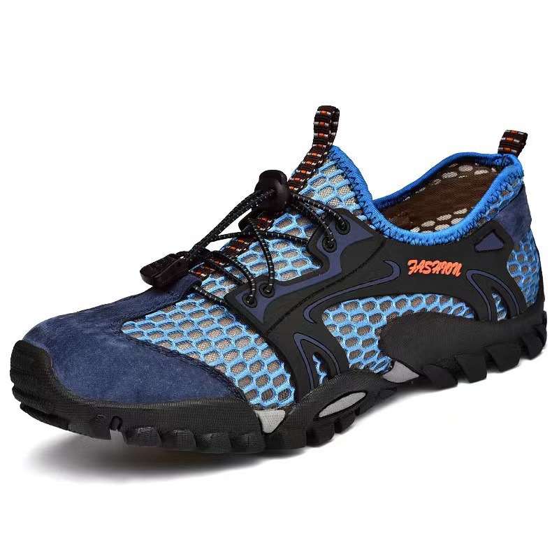 Korean-style Trendy Hiking Shoes With Breathable Mesh Uppers