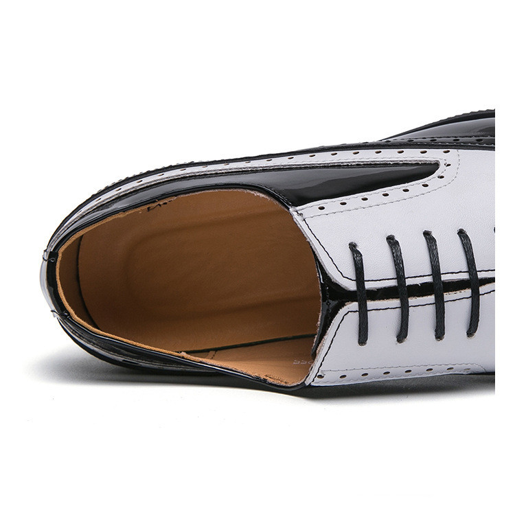 Fashion Men's British Style Brogue Leather Shoes foto 2