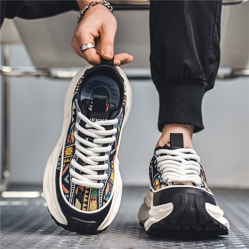 Casual Sneaker Men's Height Increasing Breathable Popular Dad Shoes foto 5
