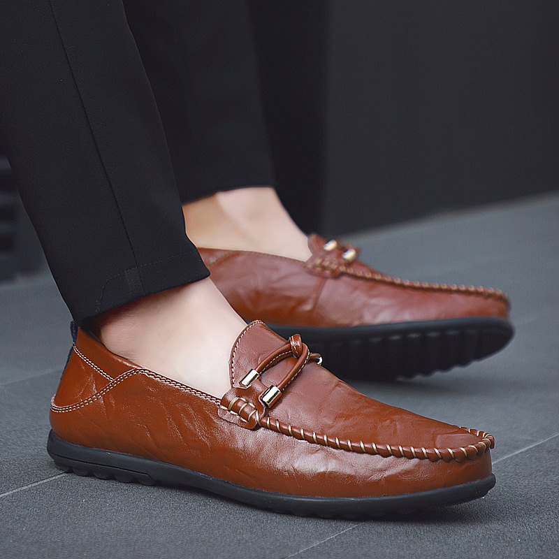 Men's Springsummer Gommino Cowhide Shoes foto 3
