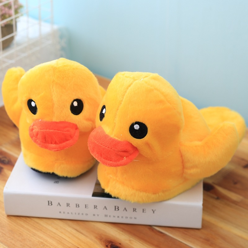 Cute Rubber Duck Plush Home Slippers And Shoes foto 4