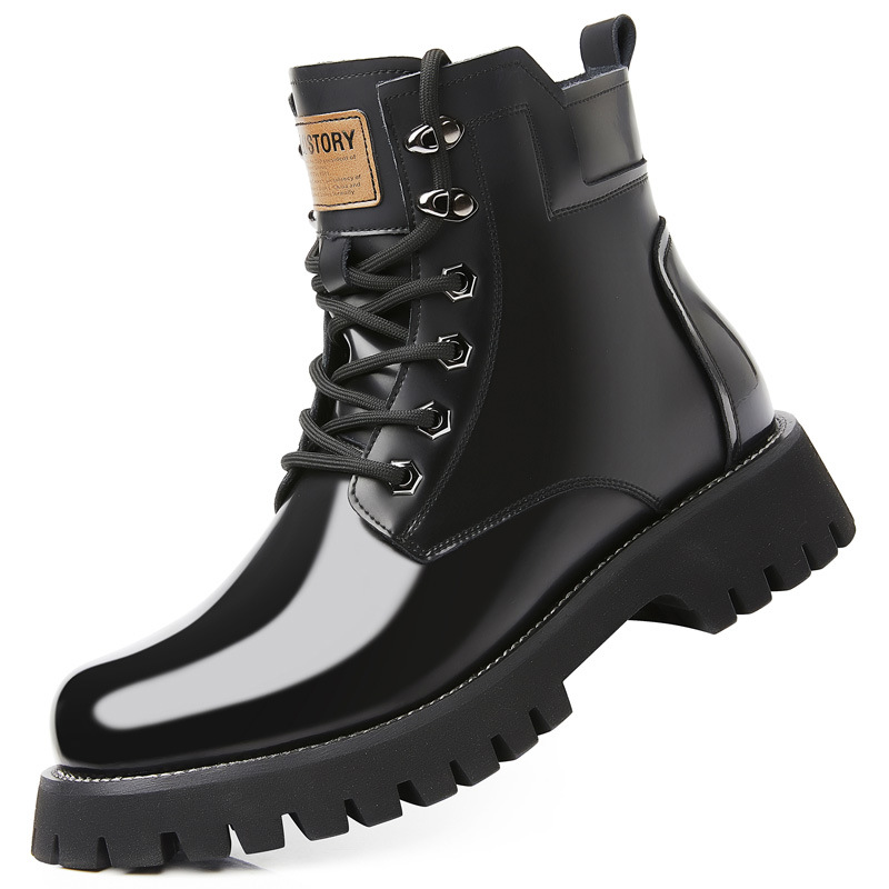 Fall Winter Martin Boots Men's Platform Mid-top foto 3