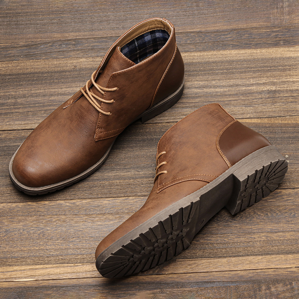 Men's Retro Style Work Boots foto 3