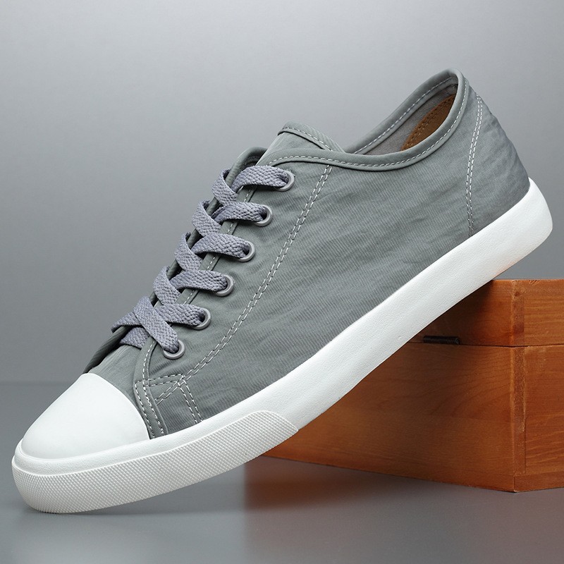 Men's Breathable Casual Fashion Lace-up Canvas Shoes foto 4
