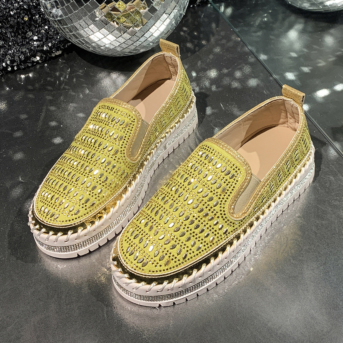 Plus Size Low-cut Loafers Summer Mesh Breathable foto 4