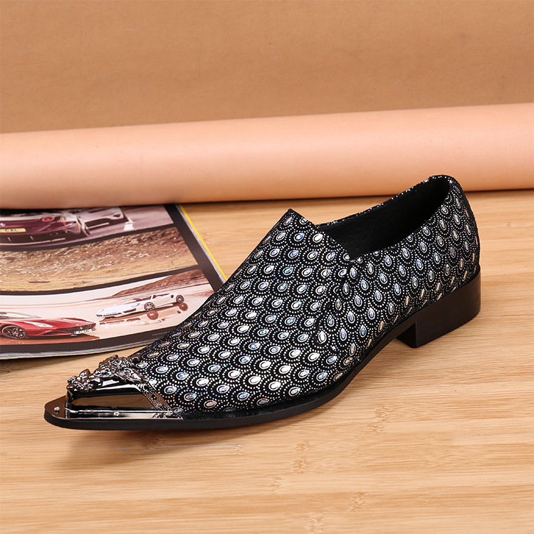 Versatile Casual Men's Slip-on Leather Shoes foto 3