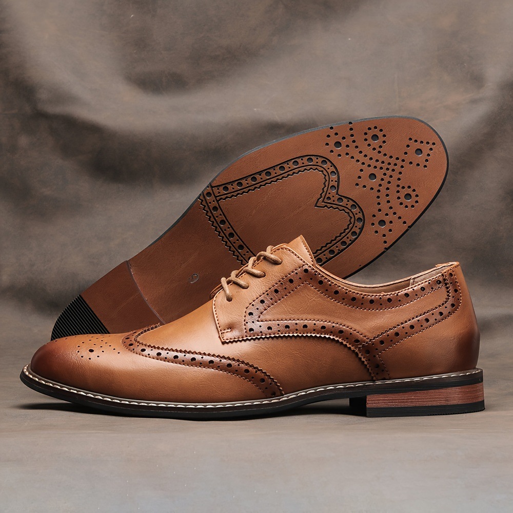 Classic Brogue Business Shoes Men foto 4