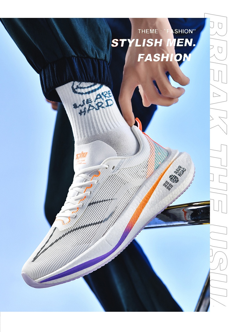 Shockproof Breathable Running Shoes Unisex Shoes Marathon Racing Soft Sole Lightweight Sneaker foto 3