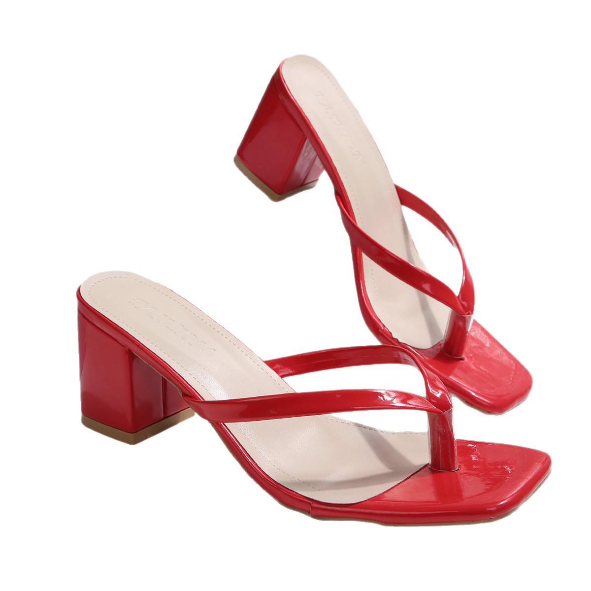 Women's Fashion Plus-Size High-Heel Flip-Flops foto 5