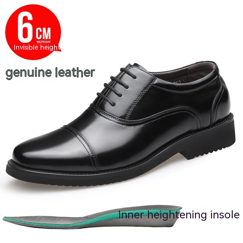 Genuine Leather Three-joint Men's Business Casual Formal Wear Leather Shoes foto 5